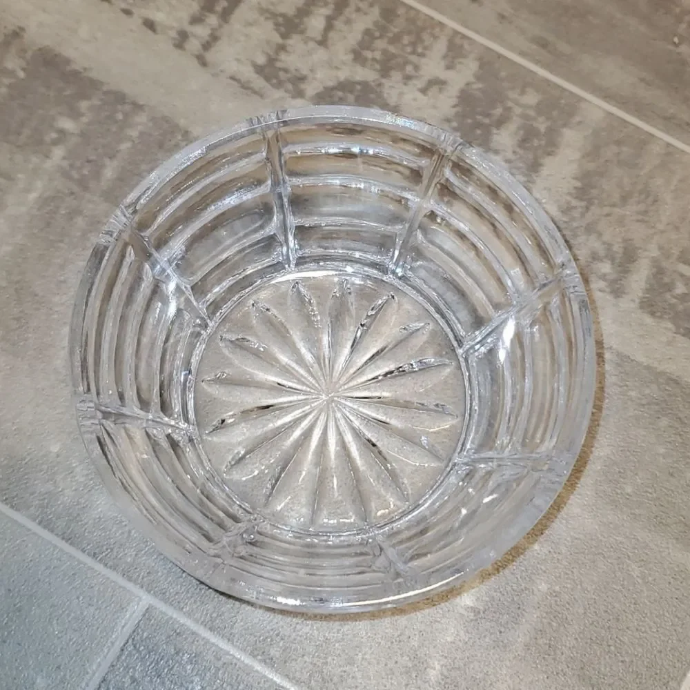 Clear Glass 2 Cup Dish